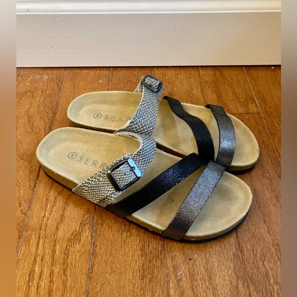 Metallic Sandals size 8